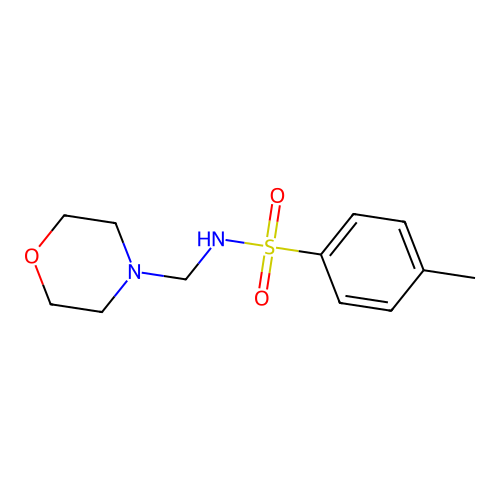 4-methyl-N-(morpholin-4-ylmethyl)benzenesulfonamide structure