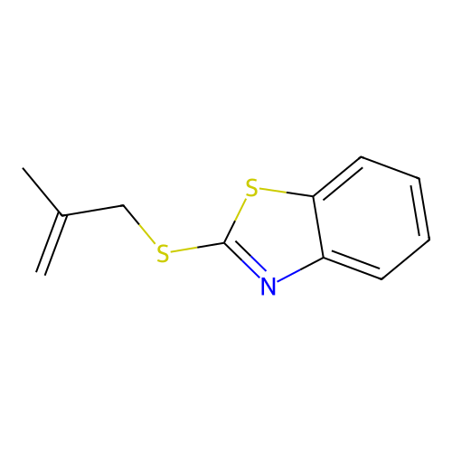 2-(2-Methylprop-2-enylsulfanyl)-1,3-benzothiazole structure