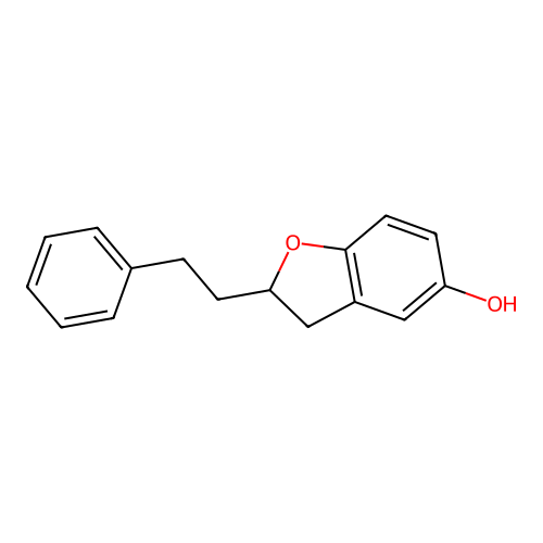 2-Phenethyl-2,3-dihydrobenzofuran-5-ol structure