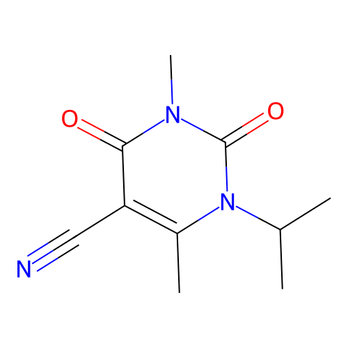 1,4-Dimethyl-2,6-dioxo-3-propan-2-ylpyrimidine-5-carbonitrile structure