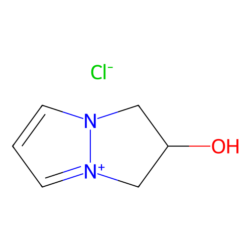 2-hydroxy-2,3-dihydro-1H-pyrazolo[1,2-a]pyrazol-4-ium chloride structure