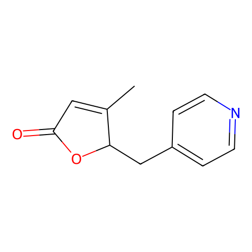 4-Methyl-5-pyridin-4-ylmethyl-5H-furan-2-one structure