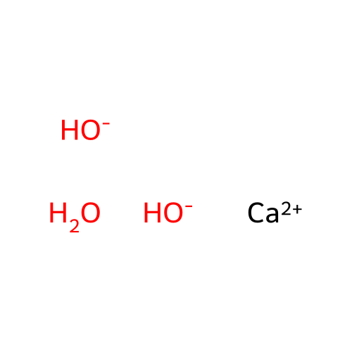 Calcium hydroxide, hydrate structure