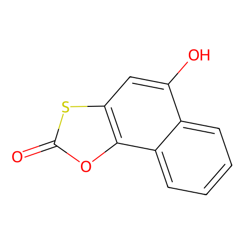 5-Hydroxynaphth[2,1-d]1,3-oxathiol-2-one structure