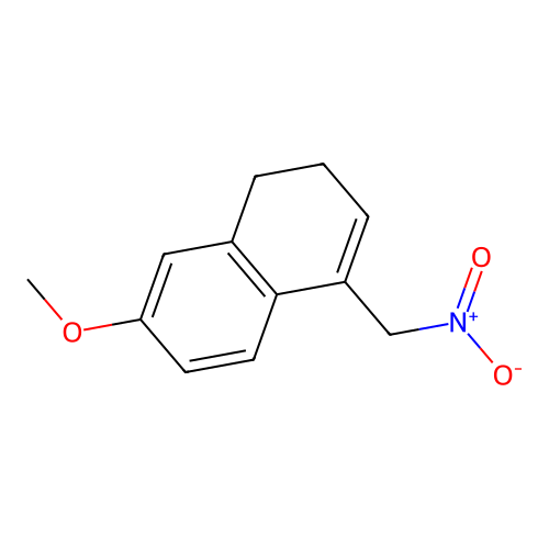 7-Methoxy-4-(nitromethyl)-1,2-dihydronaphthalene structure