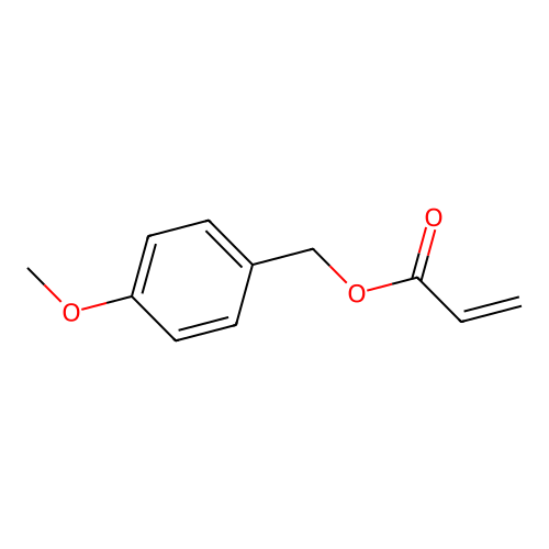 p-Methoxybenzyl acrylate structure
