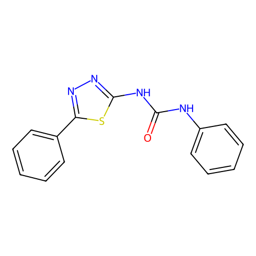 1-Phenyl-3-(5-phenyl-1,3,4-thiadiazol-2-yl)urea structure