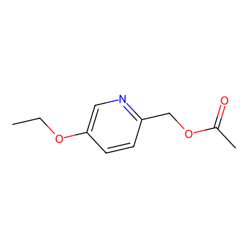 Acetic acid, 5-ethoxypyridin-2-ylmethyl ester structure