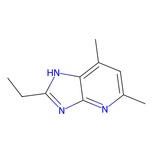 2,6-Dimethyl-8-ethyl-1-deazapurine structure