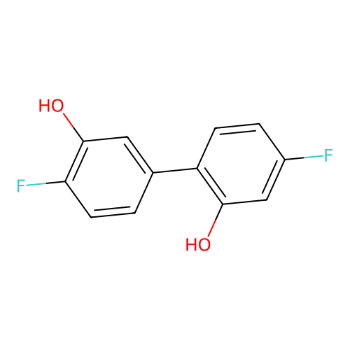 2-Fluoro-5-(4-fluoro-2-hydroxyphenyl)phenol structure