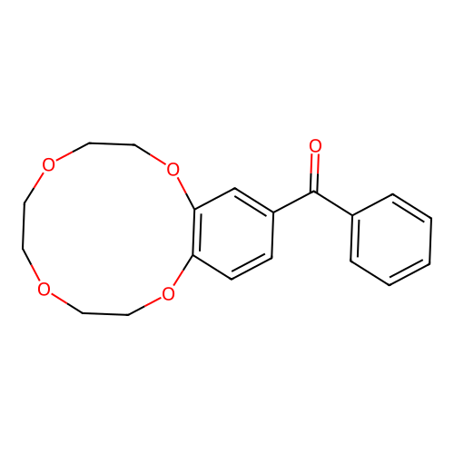 (2,3,5,6,8,9-hexahydrobenzo[b][1,4,7,10]tetraoxacyclododecin-12-yl)(phenyl)methanone structure
