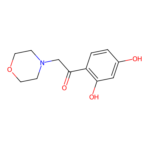1-(2,4-Dihydroxyphenyl)-2-(morpholin-4-yl)ethanone structure