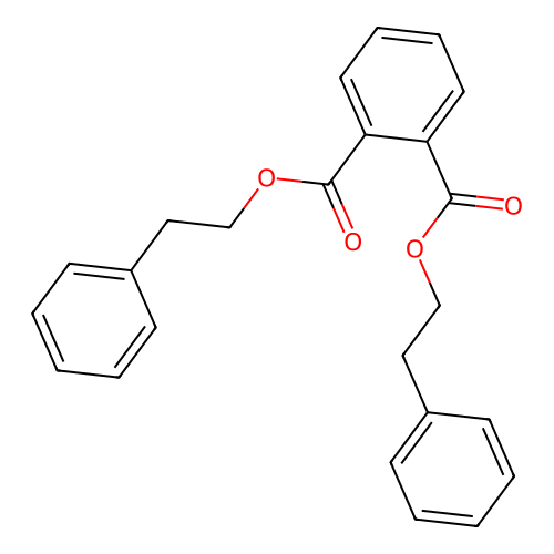 Phthalic acid, di(2-phenylethyl) ester structure