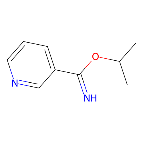 Isopropyl 3-pyridinecarboximidate structure