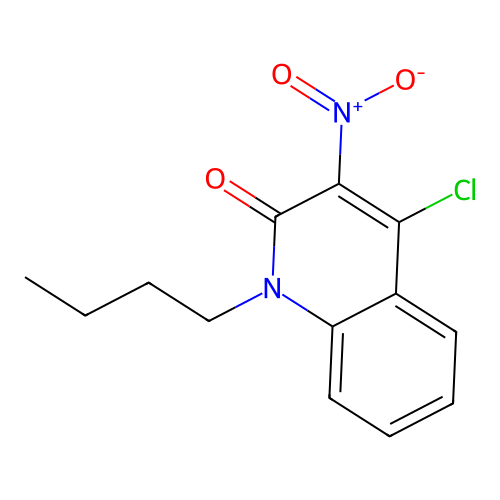 1-Butyl-4-chloro-3-nitroquinolin-2(1H)-one structure