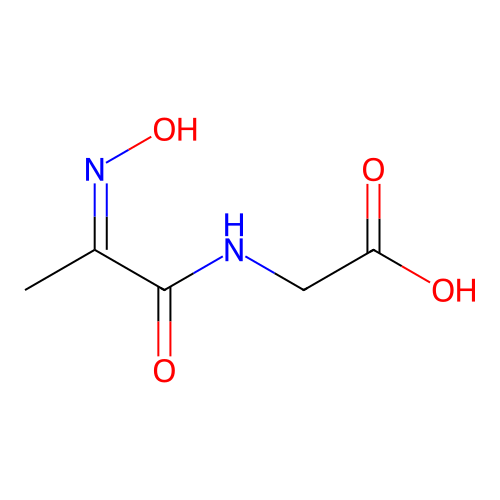 (2-Hydroxyimino-propionylamino)-acetic acid structure