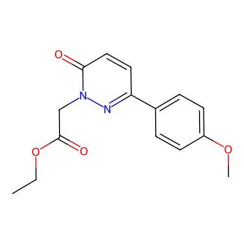 Ethyl 2-[3-(4-methoxyphenyl)-6-oxopyridazin-1-yl]acetate structure