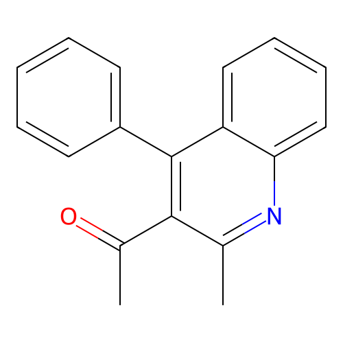 3-Acetyl-2-methyl-4-phenylquinoline structure