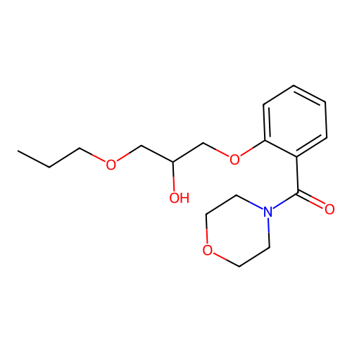 (2-(2-Hydroxy-3-propoxypropoxy)phenyl)(morpholino)methanone structure
