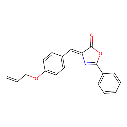 4-[4-(allyloxy)benzylidene]-2-phenyl-1,3-oxazol-5(4H)-one structure