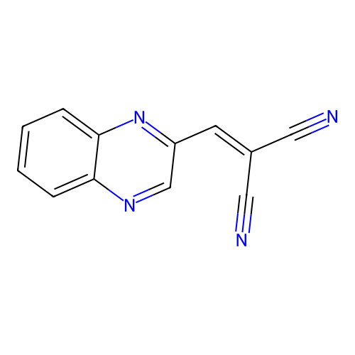(Quinoxalin-2-ylmethylidene)propanedinitrile structure