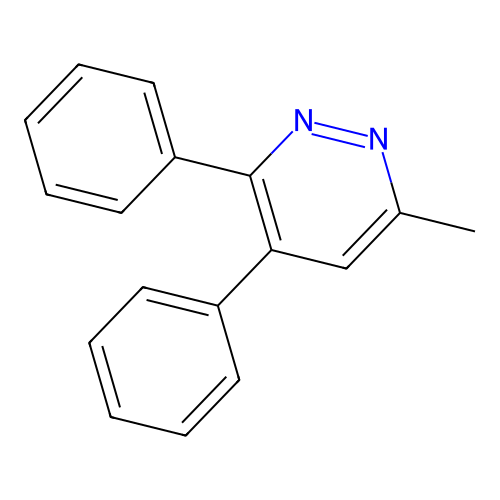 6-Methyl-3,4-diphenylpyridazine structure