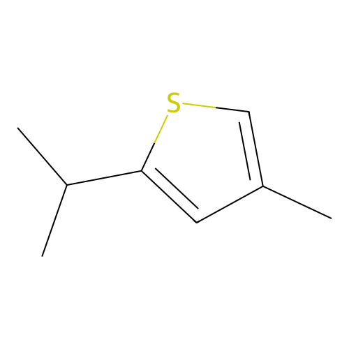 Thiophene, 2-(1-methylethyl)-4-methyl structure