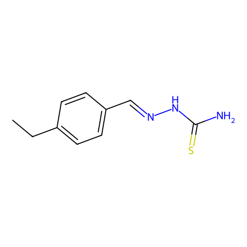(2E)-2-[(4-Ethylphenyl)methylene]hydrazinecarbothioamide structure