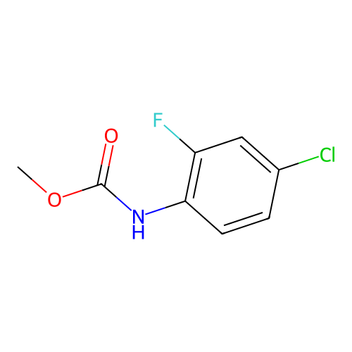 Methyl (4-chloro-2-fluorophenyl)carbamate structure