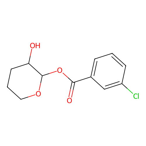 (3-Hydroxyoxan-2-yl) 3-chlorobenzoate structure