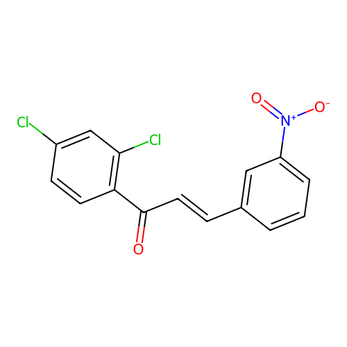 (2E)-1-(2,4-Dichlorophenyl)-3-(3-nitrophenyl)prop-2-en-1-one structure