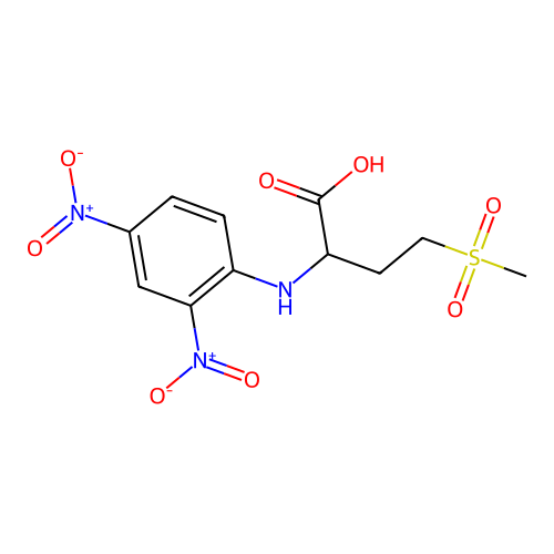 DNP-DL-methionine sulfone structure