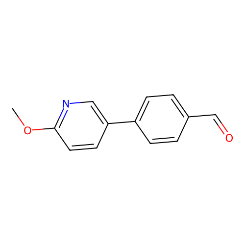 4-(6-Methoxy-3-pyridinyl)benzaldehyde structure
