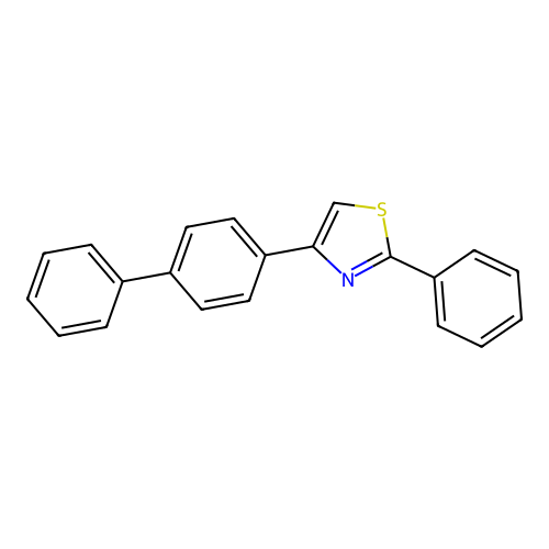 2-Phenyl-4-(4-phenylphenyl)-1,3-thiazole structure