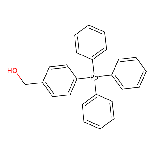 [4-(Triphenylplumbyl)phenyl]methanol structure