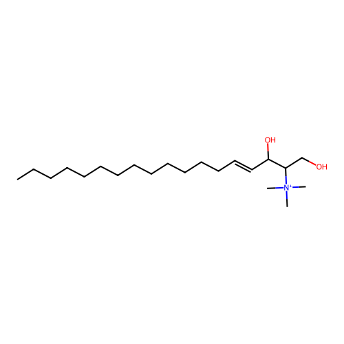 N,N,N-trimethyl-D-erythro-sphingosine (methyl sulfate salt) structure