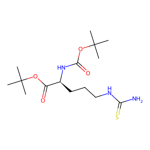 Boc-L-thiocitrulline-otbu structure