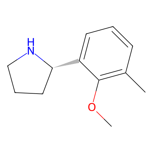 (S)-2-(2-Methoxy-3-methylphenyl)pyrrolidine structure