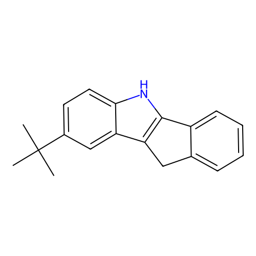 8-Tert-butyl-5,10-dihydroindeno[1,2-b]indole structure
