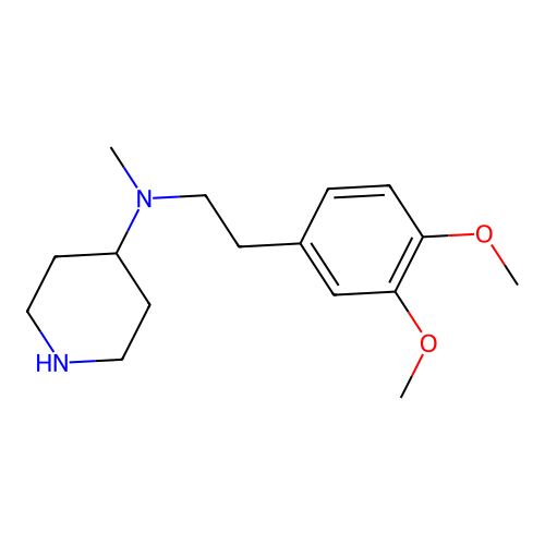 N-[2-(3,4-dimethoxyphenyl)ethyl]-N-methylpiperidin-4-amine structure