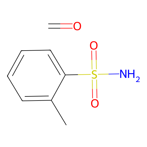 2-Methylbenzenesulfonamide formaldehyde structure