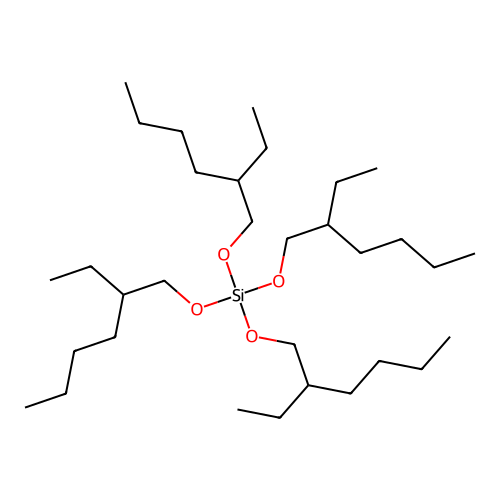 Tetra-(2-ethylhexoxy)silane structure