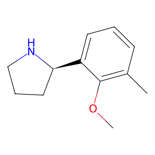 (R)-2-(2-Methoxy-3-methylphenyl)pyrrolidine structure