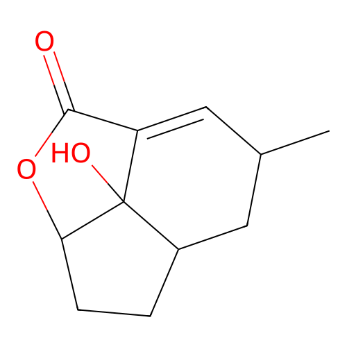 11-Hydroxy-9-methyl-3-oxatricyclo[5.3.1.04,11]undec-1(10)-en-2-one structure