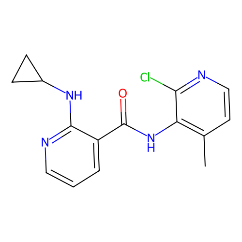 N-(2-Chloro-4-methylpyridin-3-yl)-2-(cyclopropylamino)nicotinamide structure