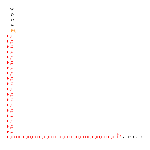 Cesium; oxygen; phosphorus; tungsten; vanadium structure