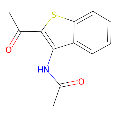N-(2-acetyl-1-benzothien-3-yl)acetamide structure