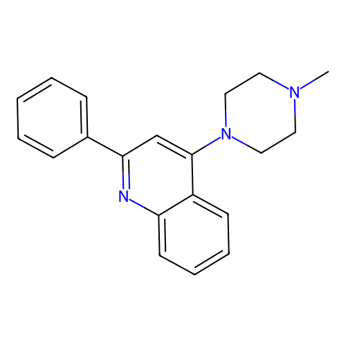 4-(4-Methylpiperazino)-2-phenylquinoline structure