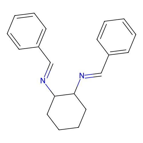 N-[2-(benzylideneamino)cyclohexyl]-1-phenylmethanimine structure