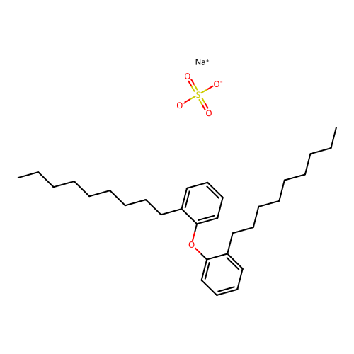 PEG-1 Nonyl phenyl ether sulfate, sodium salt structure